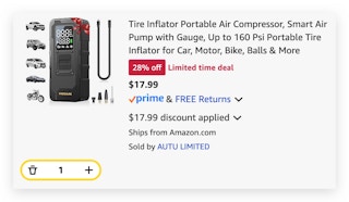 Tire Inflator Portable Air Compressor