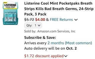 Listerine cart