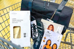 Best Apparel Deals at Aldi: $30 Weekender Bag, $8 Sandals, and More card image
