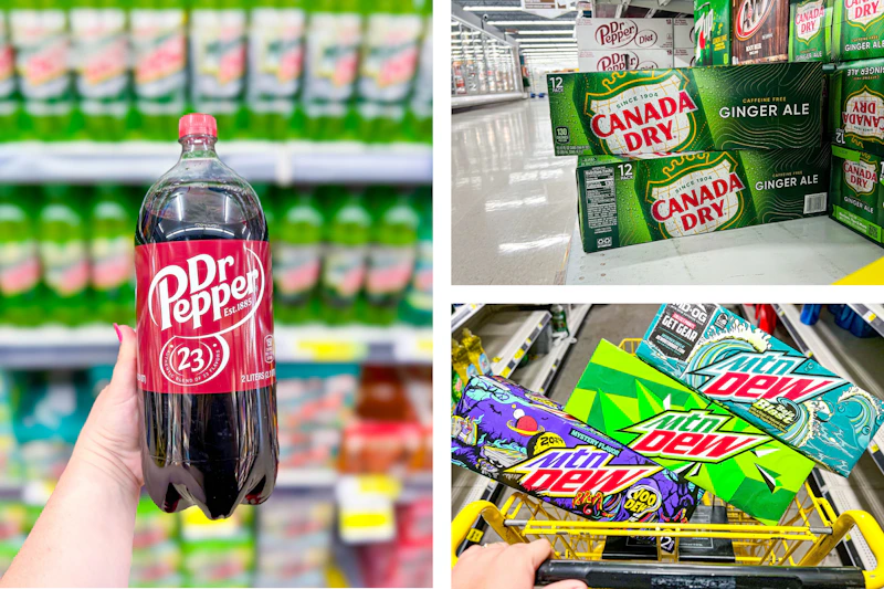 dr pepper canada dry mountain dew soda collage