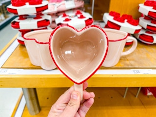 Threshold heart-shaped mug in home section of Target