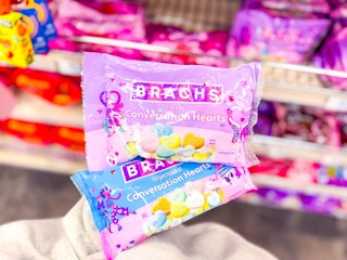 two bags of brach's conversation hearts at cvs