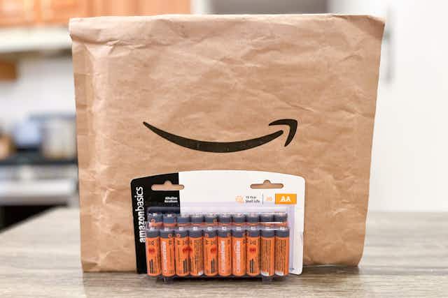 Amazon Basics AA Batteries 72-Pack, Just $15.99 Shipped With Amazon Prime card image
