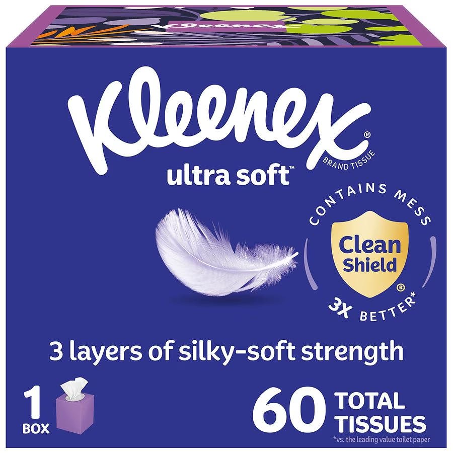3 Kleenex Tissue Boxes 