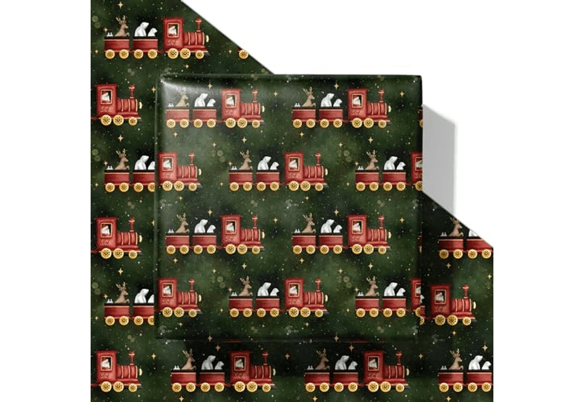 Vintage Train Wrapping Paper