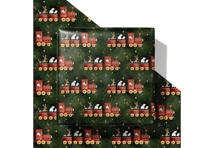 Vintage Train Wrapping Paper