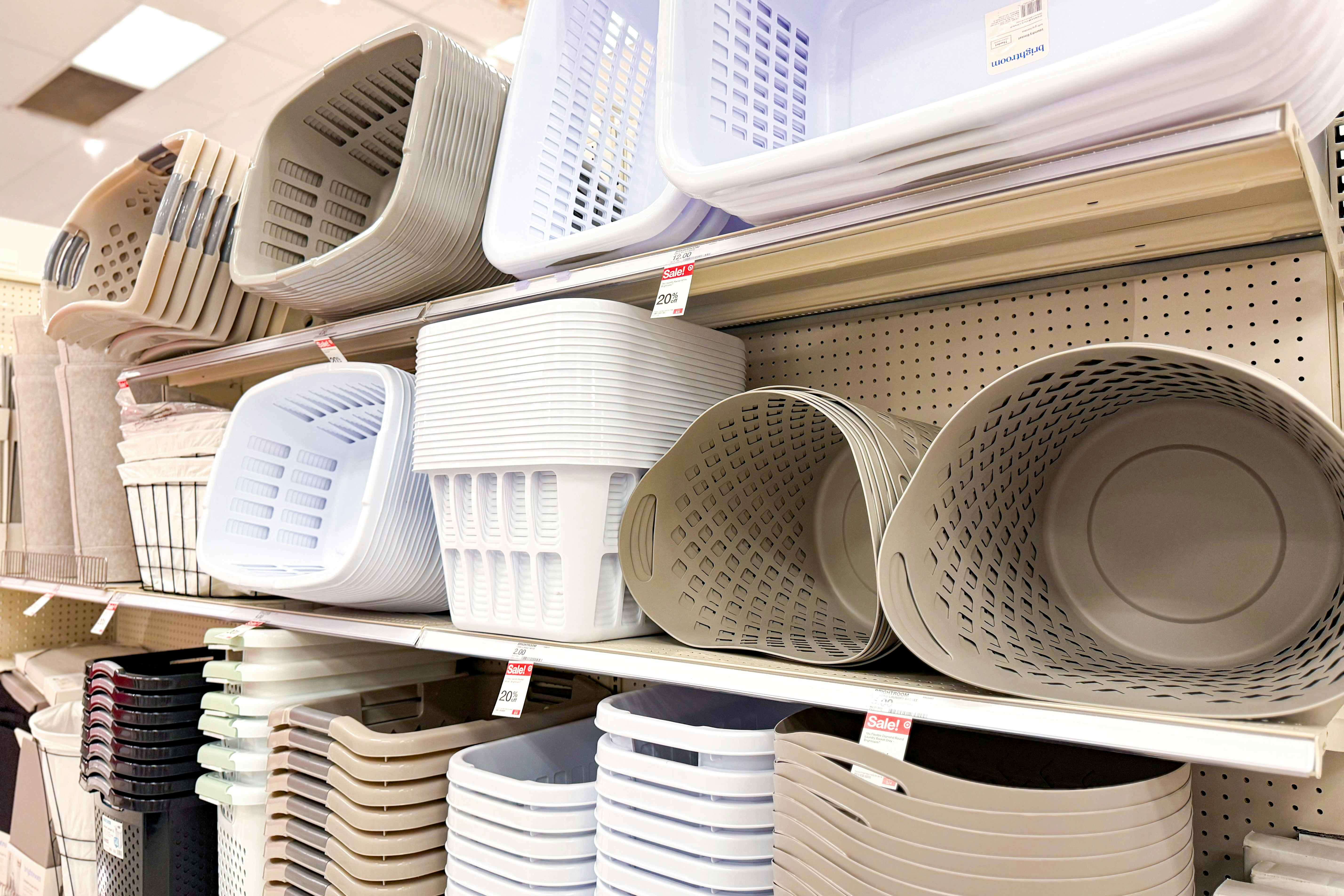 Laundry Room Target Organization Sale: $1.52 Baskets, $5 Hampers, and More