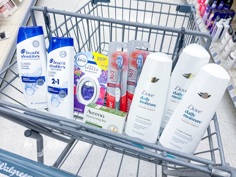 aveeno febreze dove head and shoulders colgate walgreens