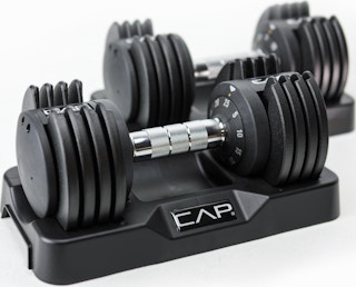 walmart cap adjustable barbells stock photo