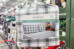 King-Size Flannel Sheet Set, Only $49.99 at Costco card image