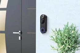 black video doorbell camera