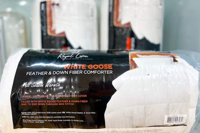 Royal Luxe Goose Down Comforters, as Low as $54 at Macy's card image