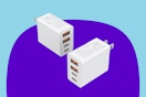 B0D3QDHGR2 Charging Blocks set of 2 with 2 USB-A and 2 USB-C ports on each