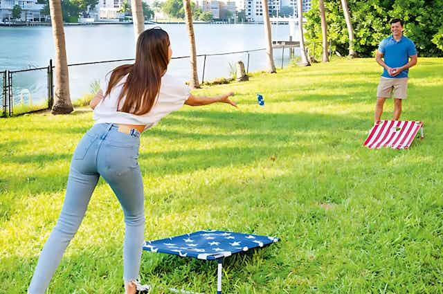 Stars and Stripes Cornhole Game, Only $20 at Macy's (Reg. $62) card image