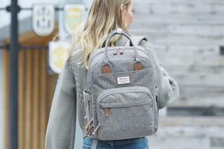 someone using a Diaper Bag