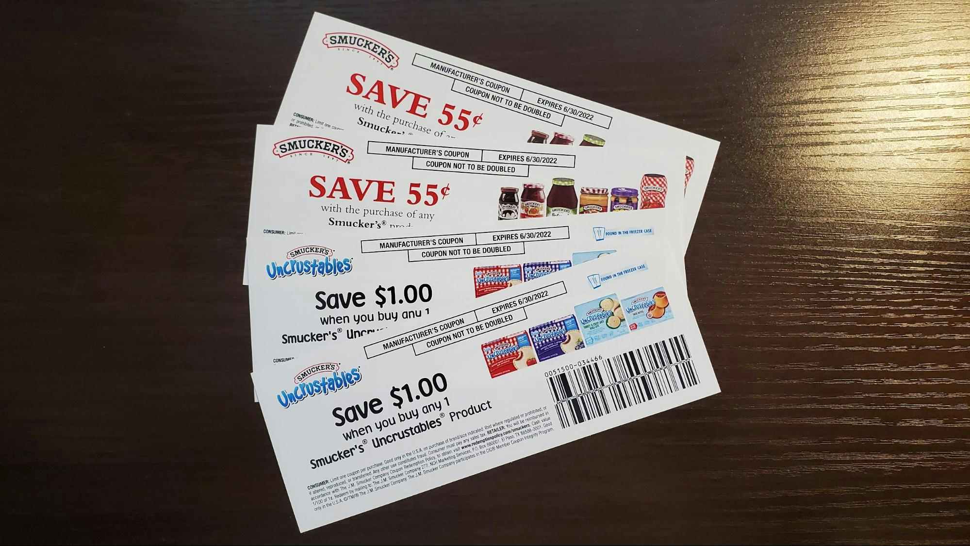 Free Smuckers coupons by mail