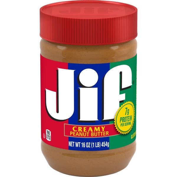 2 Jif Peanut Butter Jars