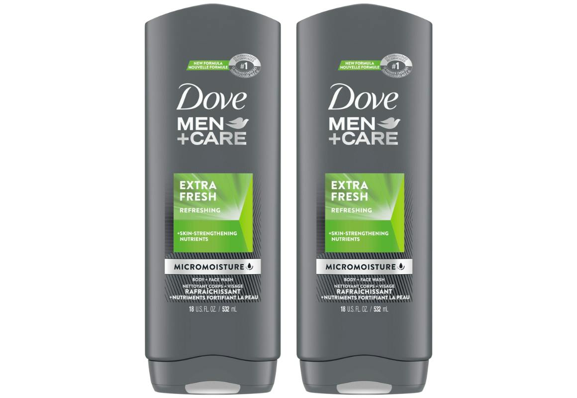 2 Dove Men+Care Body Washes