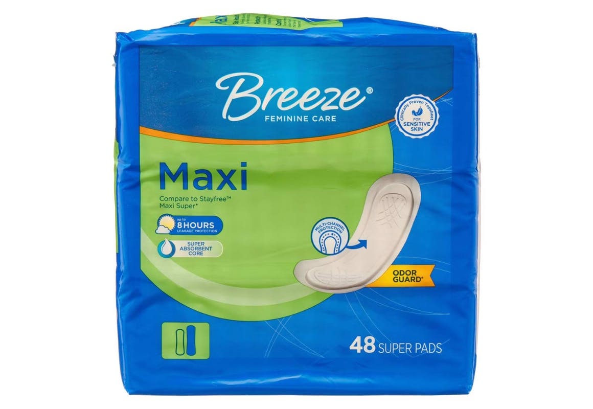 2 Breeze Maxi Pads Packs