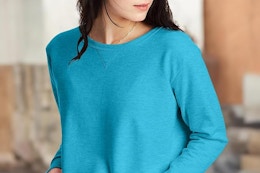 Hanes Women's Sweatshirts, Under $7 on Amazon (Reg. $21) card image
