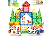 Magnetic Tiles With Farm Animal Set