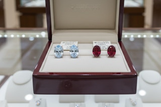 SuperJeweler 2 Carat Oval Gemstone Birthstone Earrings