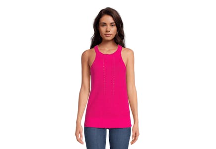 Time and Tru Women's Halter Sweater Top