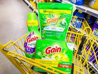 gain laundry products in shopping cart