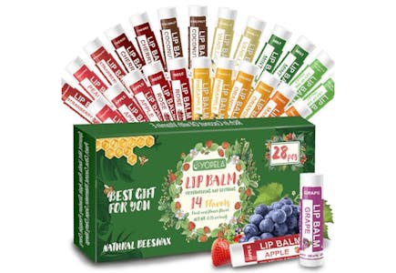 Bulk Natural Lip Balm 28-Pack