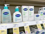 cetaphil skincare products on walgreens shelf