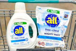 all free clear detergent in shopping cart