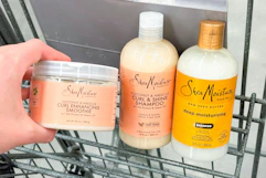 sheamoisture hair care in a shopping cart