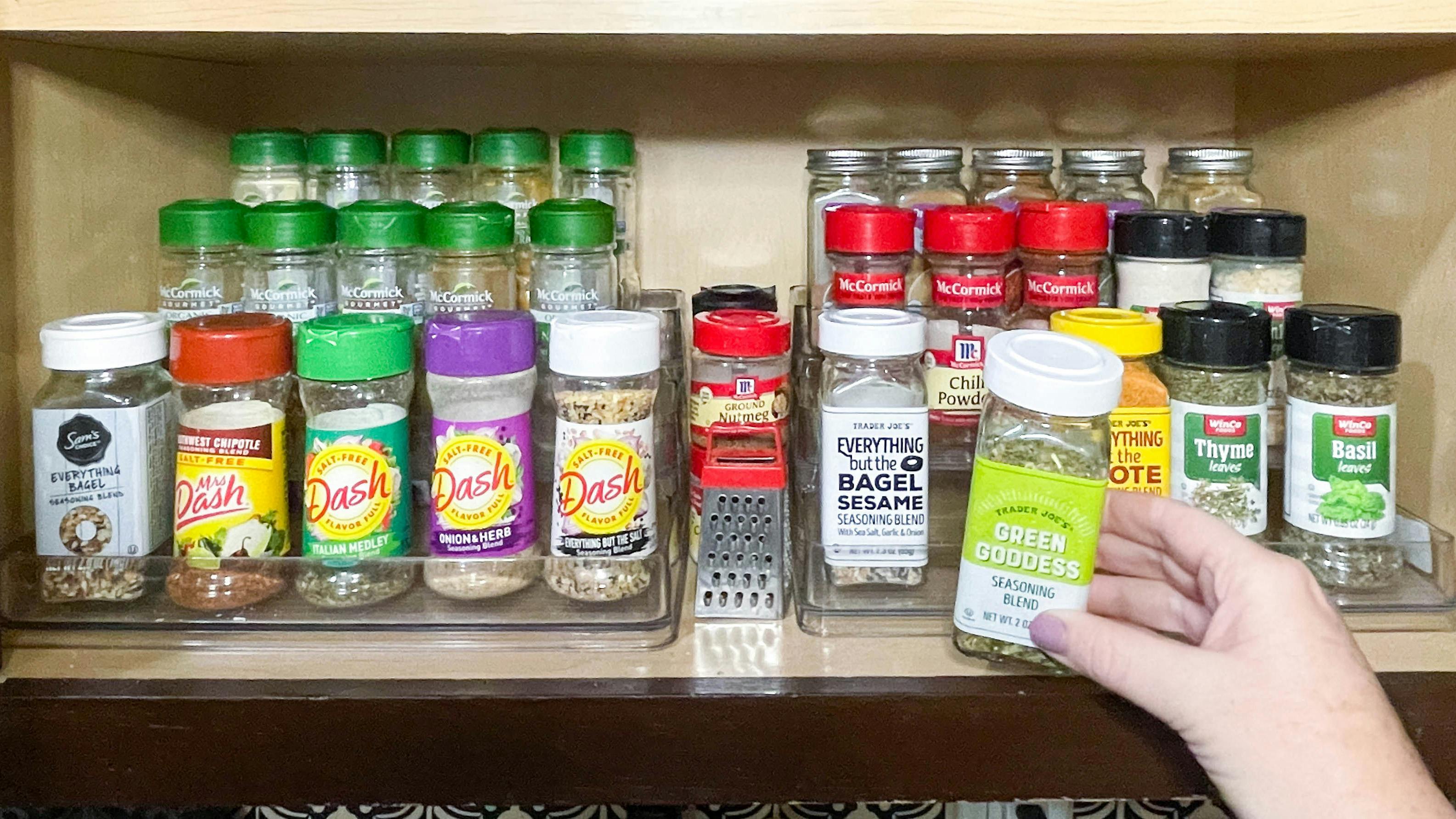 Spice Rack Organizer, Wood Seasoning Rack, Space Saving Condiment Holder, Spice  Rack Organizer For Folding Countertops And Cabinet Drawers, Bamboo Display  Shelf, Seasoning Organizer For Jars Spice, Home Countertop Rack, Kitchen  Stuff, 