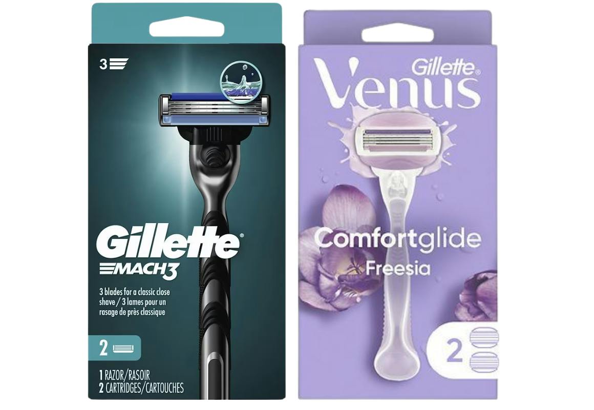 2 Gillette Razors