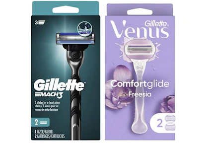 2 Gillette Razors