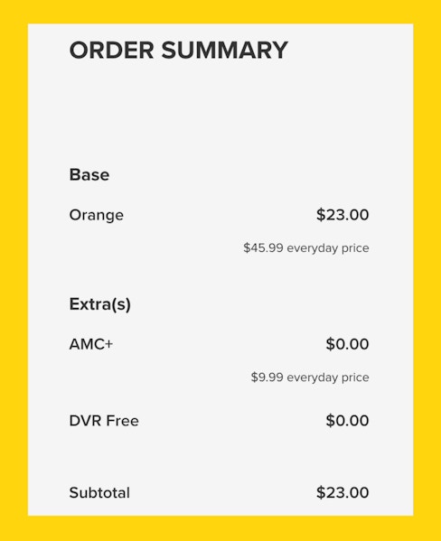 Sling TV Fine Print