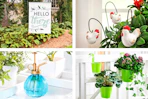 4 lifestyle images of decor items from Oriental Trading 