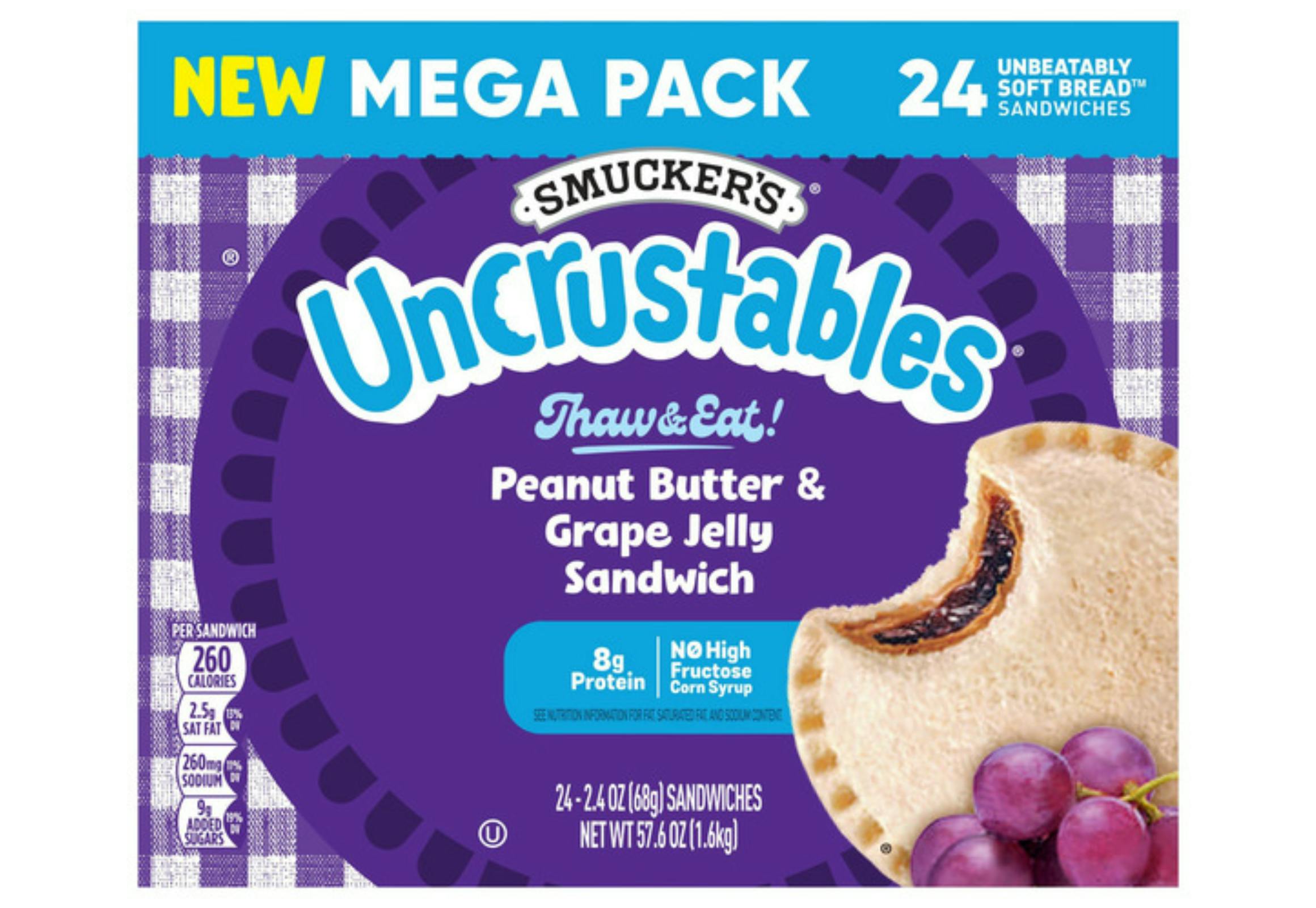 Smucker's Uncrustables Sandwhiches