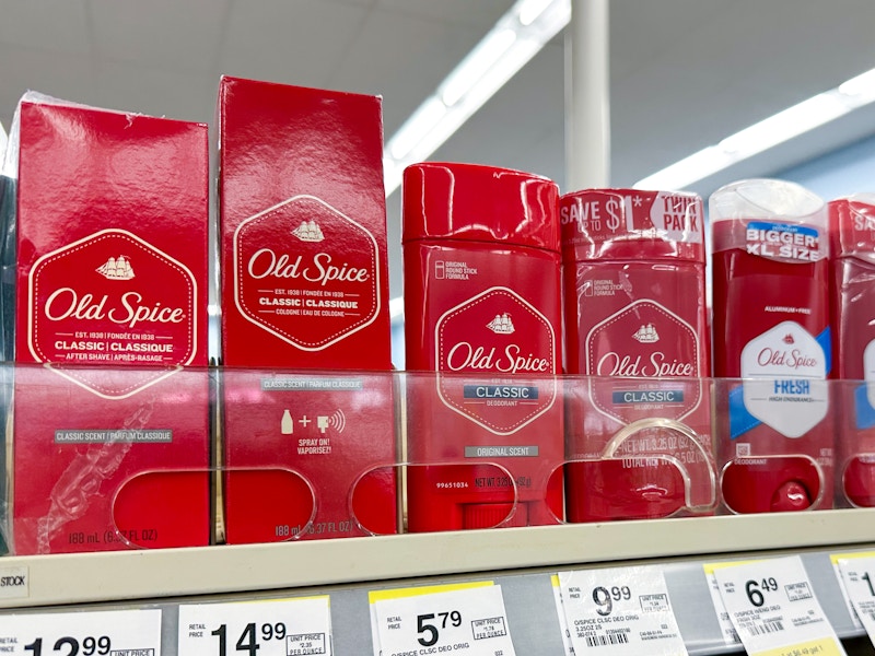 old spice deodorants on walgreens shelf