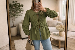 Walmart women's peplum blouse