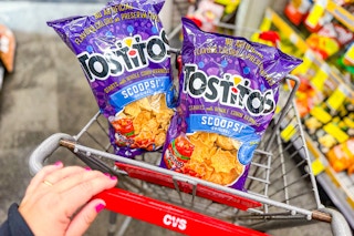 tostitos chips in a cart