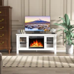 TV Stand with Electric Fireplace
