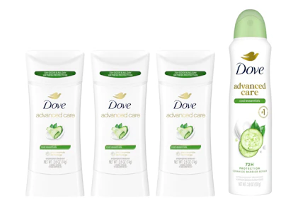 4 Dove Deodorants