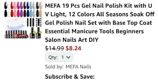 Gel Polish Set with UV Light