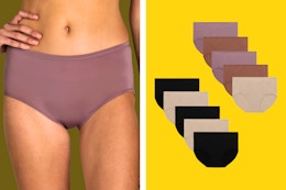 This Women's Briefs 10-Pack at Walmart Is a Steal at Only $5 card image