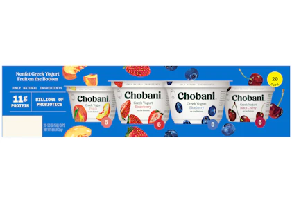 Chobani Nonfat Greek Yogurt 20-Pack