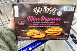 Del Real Foods Carnitas and Cheese Mini Pupusas, Only $7.98 at Sam's Club card image