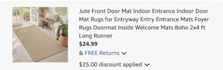 mat Amazon receipt