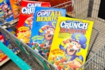 quaker cereal in shopping cart