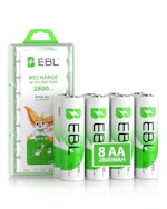 AA Rechargeable Batteries 8-Pack